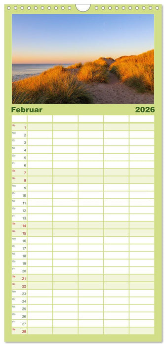 Sylt - Magie der Abendstunden (CALVENDO Familienplaner 2026)