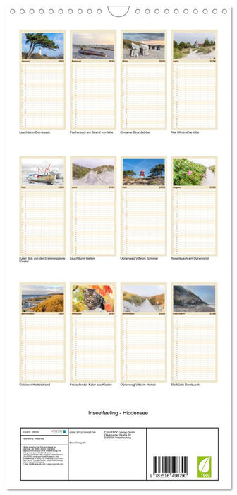Inseelfeeling - Hiddensee (CALVENDO Familienplaner 2026)
