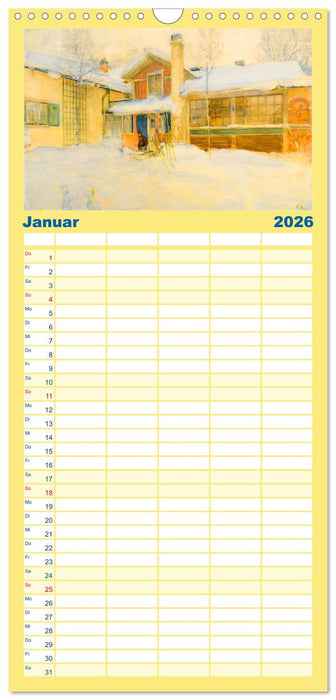 Schwedens heile Welt (CALVENDO Familienplaner 2026)