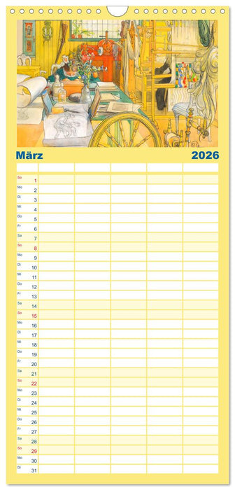 Schwedens heile Welt (CALVENDO Familienplaner 2026)