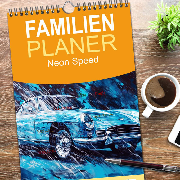 Neon Speed (CALVENDO Familienplaner 2026)