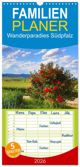 Wanderparadies Südpfalz (CALVENDO Familienplaner 2026)