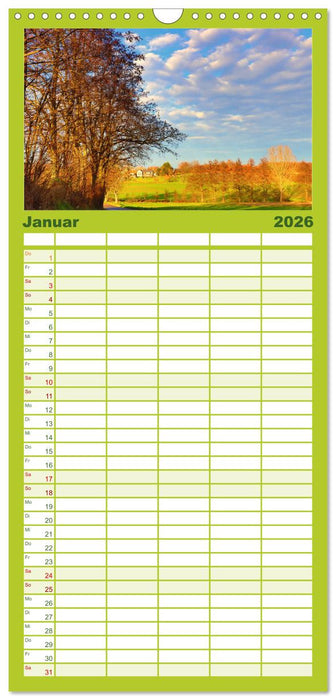 Wanderparadies Südpfalz (CALVENDO Familienplaner 2026)