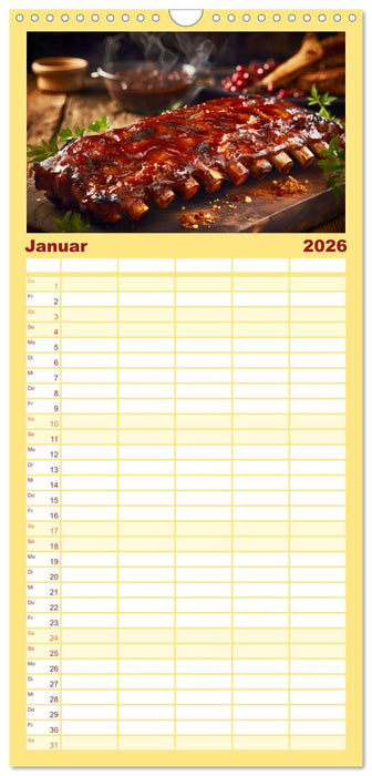 BBQ Feuerzauber - Grillkalender (CALVENDO Familienplaner 2026)