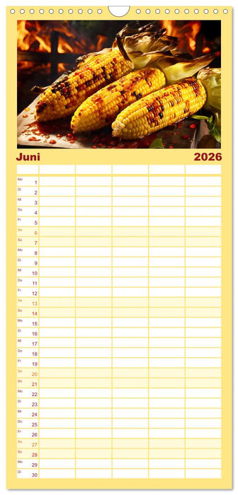 BBQ Feuerzauber - Grillkalender (CALVENDO Familienplaner 2026)