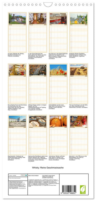 Whisky: Reine Geschmacksache (CALVENDO Familienplaner 2026)