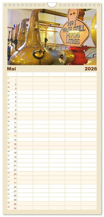 Whisky: Reine Geschmacksache (CALVENDO Familienplaner 2026)