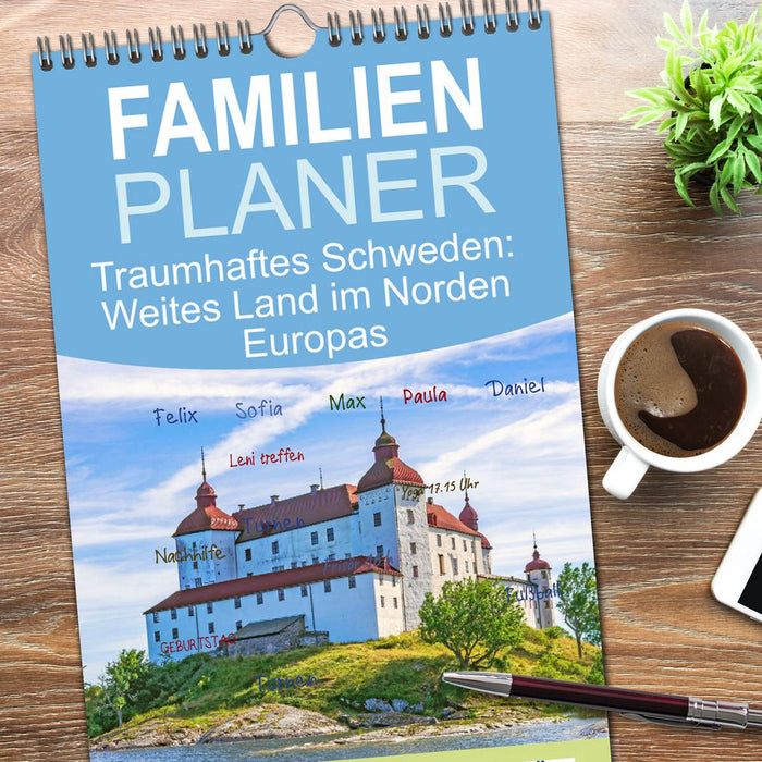 Traumhaftes Schweden: Weites Land im Norden Europas (CALVENDO Familienplaner 2026)