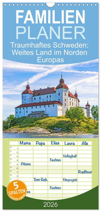 Traumhaftes Schweden: Weites Land im Norden Europas (CALVENDO Familienplaner 2026)