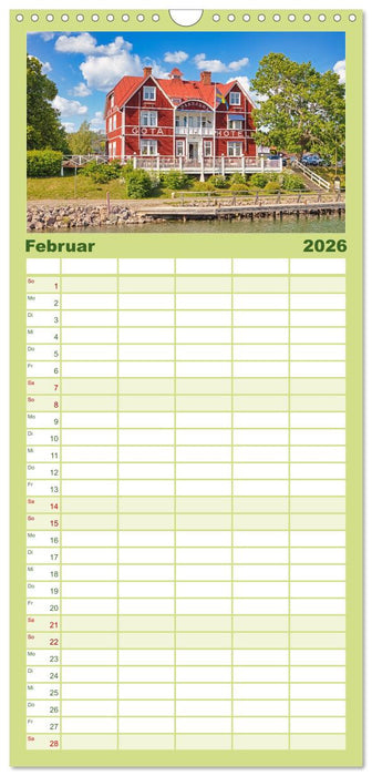 Traumhaftes Schweden: Weites Land im Norden Europas (CALVENDO Familienplaner 2026)