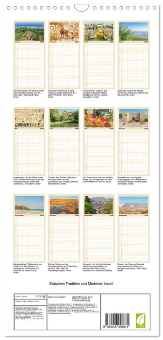 Zwischen Tradition und Moderne: Israel (CALVENDO Familienplaner 2026)