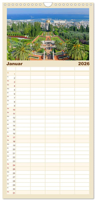 Zwischen Tradition und Moderne: Israel (CALVENDO Familienplaner 2026)