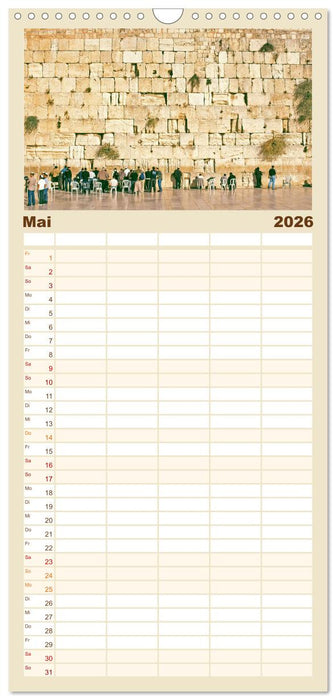 Zwischen Tradition und Moderne: Israel (CALVENDO Familienplaner 2026)