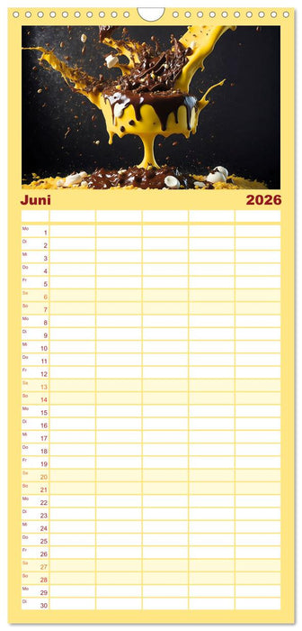 Tortenschlacht - süße Versuchung (CALVENDO Familienplaner 2026)