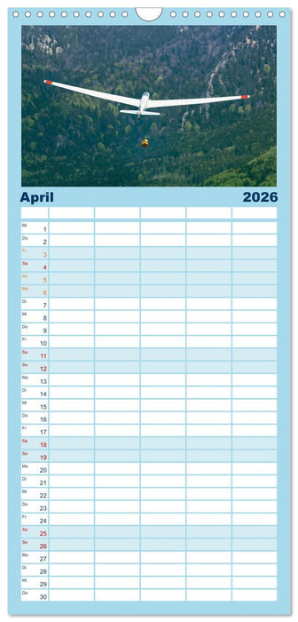 Meister in der Schwebe: Segelflugzeuge (CALVENDO Familienplaner 2026)