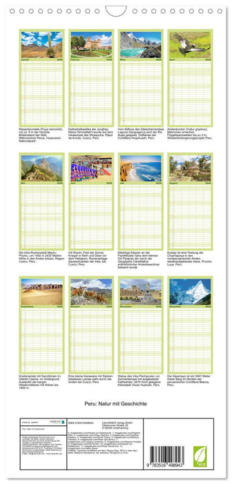 Peru: Natur mit Geschichte (CALVENDO Familienplaner 2026)