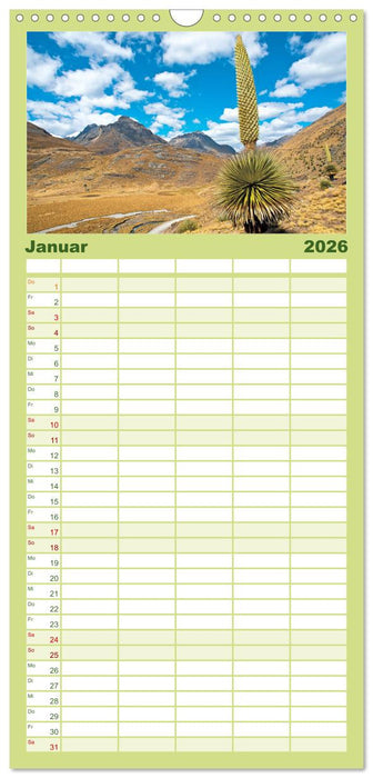 Peru: Natur mit Geschichte (CALVENDO Familienplaner 2026)