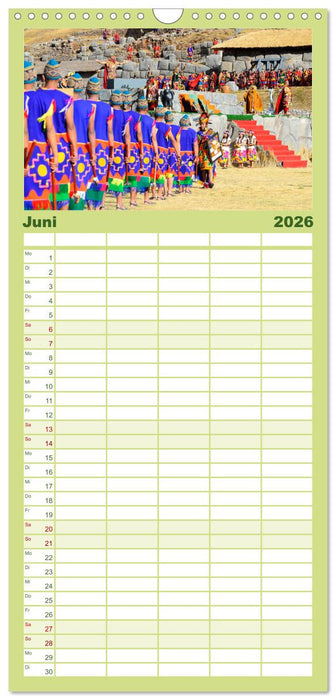 Peru: Natur mit Geschichte (CALVENDO Familienplaner 2026)