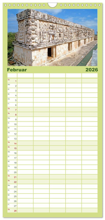 Alte Kulturen Mittel- und Südamerikas: Versunkene Welten (CALVENDO Familienplaner 2026)