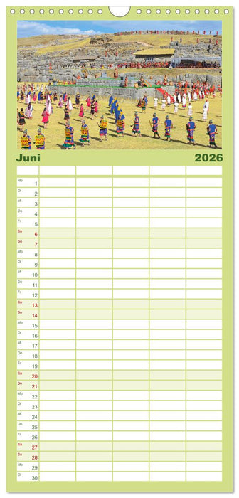 Alte Kulturen Mittel- und Südamerikas: Versunkene Welten (CALVENDO Familienplaner 2026)