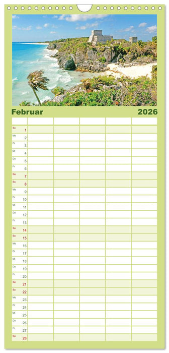 Mexiko: Natur mit Geschichte (CALVENDO Familienplaner 2026)