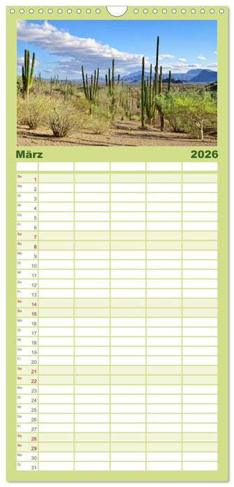 Mexiko: Natur mit Geschichte (CALVENDO Familienplaner 2026)