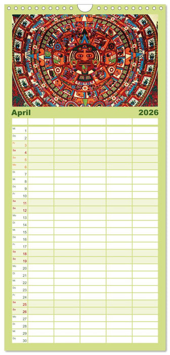 Mexiko: Natur mit Geschichte (CALVENDO Familienplaner 2026)