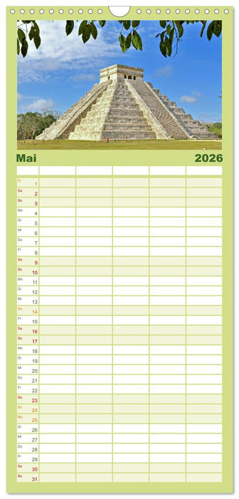 Mexiko: Natur mit Geschichte (CALVENDO Familienplaner 2026)