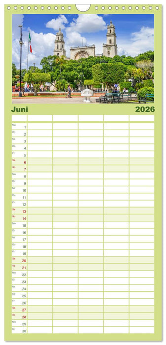 Mexiko: Natur mit Geschichte (CALVENDO Familienplaner 2026)