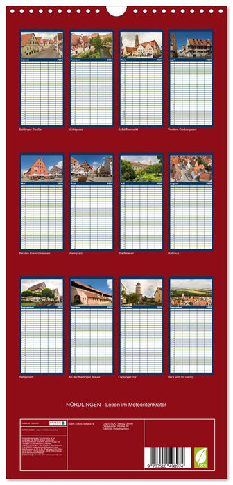 NÖRDLINGEN - Leben im Meteoritenkrater (CALVENDO Familienplaner 2026)