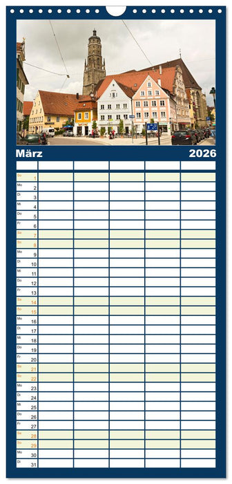 NÖRDLINGEN - Leben im Meteoritenkrater (CALVENDO Familienplaner 2026)