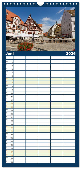 NÖRDLINGEN - Leben im Meteoritenkrater (CALVENDO Familienplaner 2026)