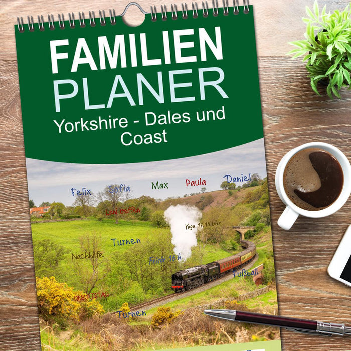 Yorkshire - Dales und Coast (CALVENDO Familienplaner 2026)