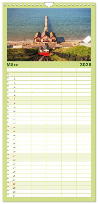 Yorkshire - Dales und Coast (CALVENDO Familienplaner 2026)