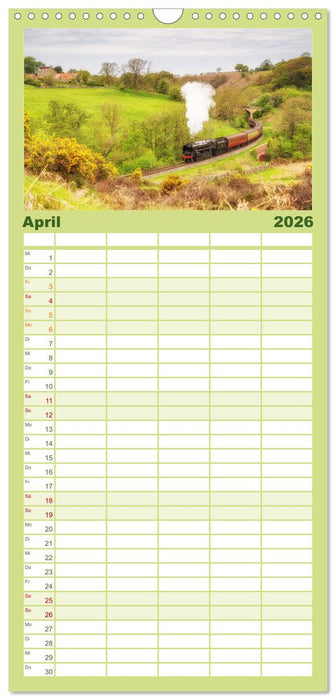 Yorkshire - Dales und Coast (CALVENDO Familienplaner 2026)