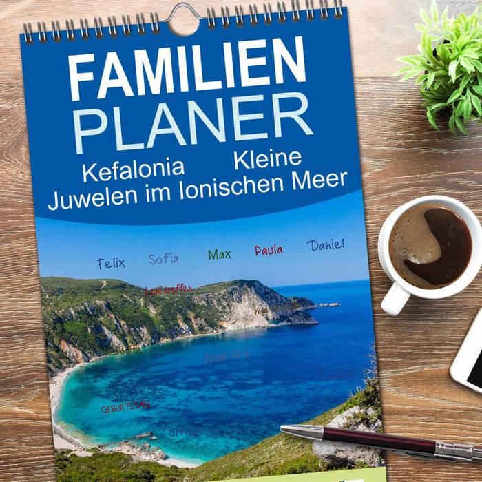 Kefalonia Kleine Juwelen im Ionischen Meer (CALVENDO Familienplaner 2026)