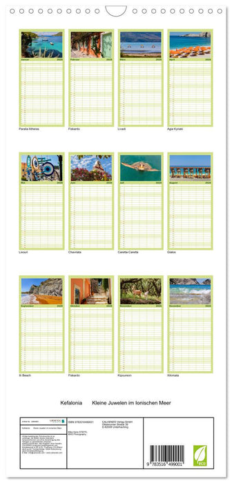 Kefalonia Kleine Juwelen im Ionischen Meer (CALVENDO Familienplaner 2026)