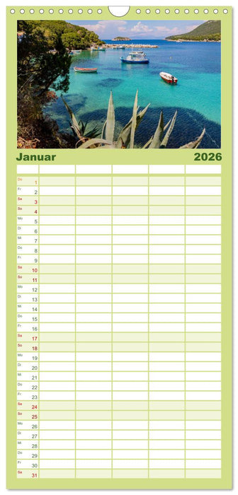 Kefalonia Kleine Juwelen im Ionischen Meer (CALVENDO Familienplaner 2026)