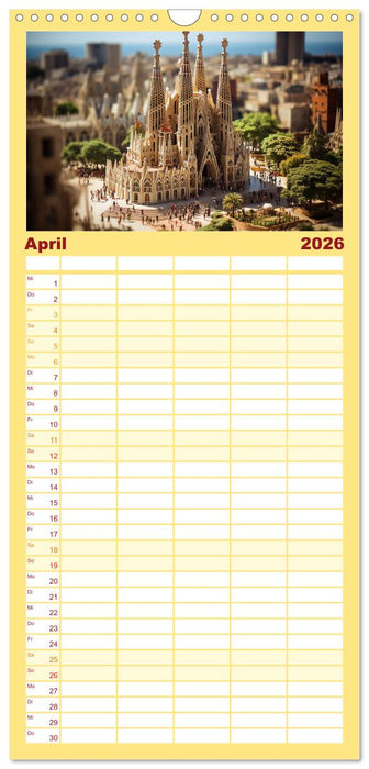 Urlaub in Miniatur (CALVENDO Familienplaner 2026)