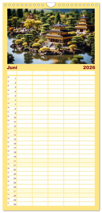 Urlaub in Miniatur (CALVENDO Familienplaner 2026)