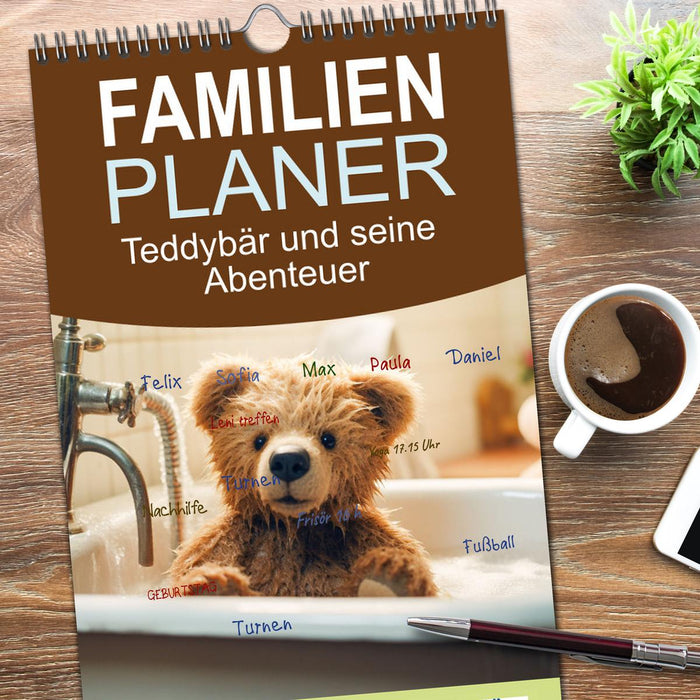 Teddybär und seine Abenteuer (CALVENDO Familienplaner 2026)