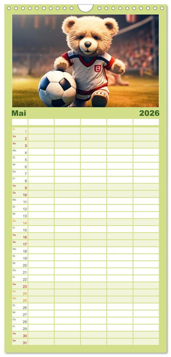 Teddybär und seine Abenteuer (CALVENDO Familienplaner 2026)