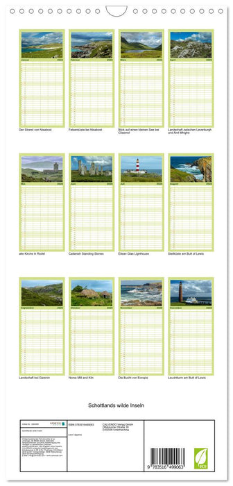Schottlands wilde Inseln (CALVENDO Familienplaner 2026)