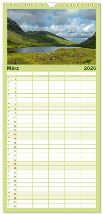 Schottlands wilde Inseln (CALVENDO Familienplaner 2026)