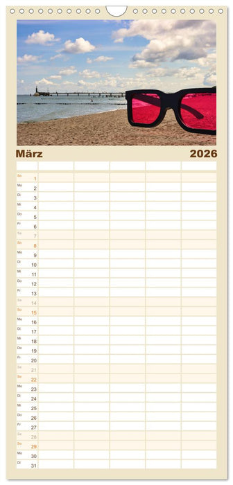 Vorpommern mit Rügen (CALVENDO Familienplaner 2026)