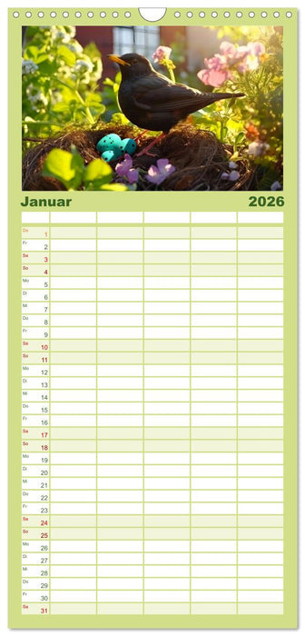 Wilde Nachbarn - Tierisches Treiben im Gartenparadies! (CALVENDO Familienplaner 2026)