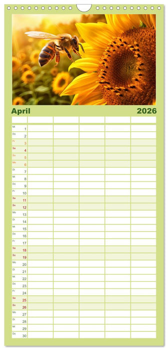 Wilde Nachbarn - Tierisches Treiben im Gartenparadies! (CALVENDO Familienplaner 2026)