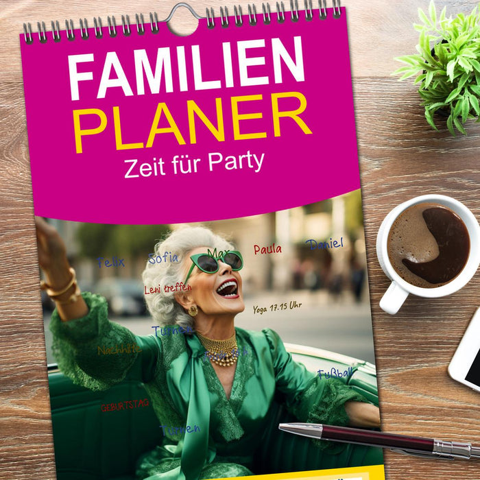 Zeit für Party (CALVENDO Familienplaner 2026)
