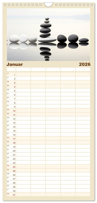 Zen (CALVENDO Familienplaner 2026)
