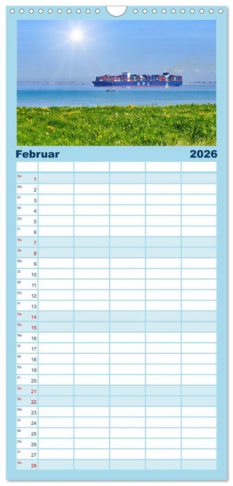 Zeeland - Wasser, Sand und Meer (CALVENDO Familienplaner 2026)